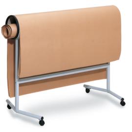 Franken Presentatiepapierwagenmet 4 zwenkwielenvan lichtgrijs staal