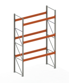 META Palletstelling MULTIPAL voor 12 pallets, 2870 mm breed, 4 opslagniveaus