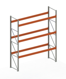 META Palletstelling MULTIPAL voor 16 pallets, 3770 mm breed, 4 opslagniveaus