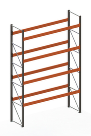 META Palletstelling MULTIPAL voor 20 pallets, 3770 mm breed, 5 opslagniveaus