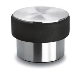 Blomus Deurstopper pure home WELCOMEals wig of stopper met rubberen randzilverkleurig/zwart