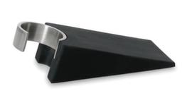 Blomus Deurstopper pure home WELCOMEals wig of stopper met rubberen randzilverkleurig/zwart