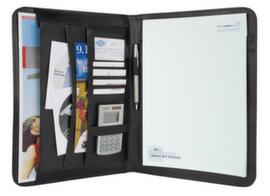 WEDO Schrijfmap ELEGANCEvoor DIN A4met insteek-/kaartvakkenvan zwart kunstleer