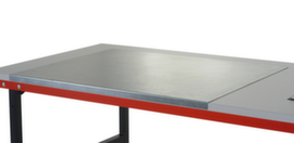 Rocholz RVS afdekelement voor paktafel, breedte x diepte 1000 x 800 mm