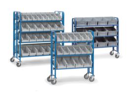 fetra Etagewagen met kantelbare legborden en bakken