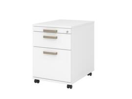 Rolcontainer Up and Down met HR uittrekbaar, 1 lade(n), wit/wit