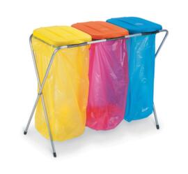 Vuilniszakstandaard Trio3x 120 lH x B x D 820 x 960 x 420 mm3 deksels kunststof kleur n. beschikbaarheid