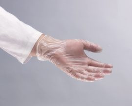 Van binnen gepoederde wegwerphandschoenen Eco van vinyl