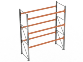 META Palletstelling MULTIPAL voor 12 pallets, 2870 mm breed, 4 opslagniveaus