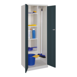 PAVOY Schoonmaakkast Basis PlusH x B x D 1800 x 600 x 500 mmlinks 4 legbordenrechts kledingstang + haken