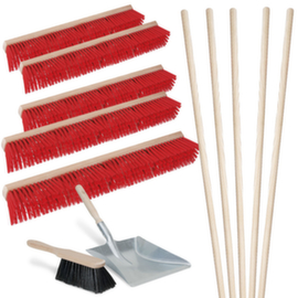 Bezemset met handveger en blik