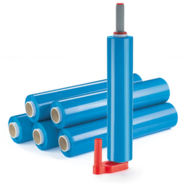 Stretchfolieset met 6 rollen en afroller