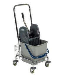 Dweilwagen met mopwringer, 1x27 l emmer in blauw