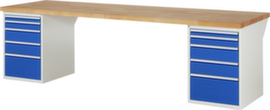 RAU Werkbank Serie 7000 met ladenonderstel