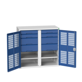 bott Kast met openslaande deuren verso met ventilatiesleuven en scheidingswand