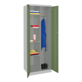 PAVOY Kleding-/wasgoedkast Basis PlusH x B x D 1800 x 600 x 500 mmlinks 4 legbordenrechts hoedenplankkledingstang + hakencil.-slotsokkel