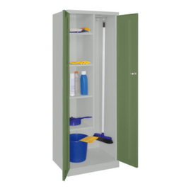 PAVOY Schoonmaakkast Basis PlusH x B x D 1800 x 600 x 500 mmlinks 4 legbordenrechts kledingstang + haken