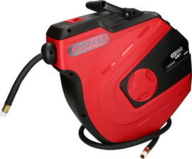KS Tools Automatische perslucht-slanghaspelmet 15 m slangvan kunststof