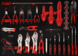 Tangenset in schuimrubberen inlage