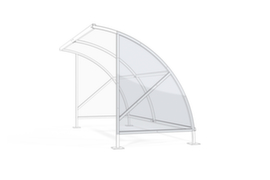 WSM Zijwand voor overdekte fietsenstalling