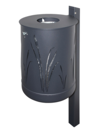 Afvalbak met rietdesign