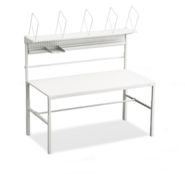 Treston Complete paktafel met geperforeerde plaat en dispenserhouder, breedte x diepte 1800 x 900 mm