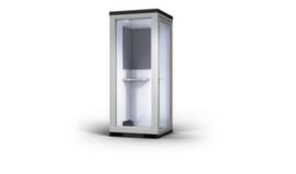 Kleusberg Multifunctionele cabine TRENDLINE voor binnenvan staal in RAL 9006in verschillende maten