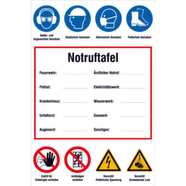 aanwijzingsbord SafetyMarking® voor bouwplaatsen, "voor eigen tekst"