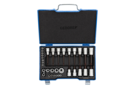 GEDORE 19 TX 20 Schroevendraaierset 1/2"+1/4" 34-delig TX