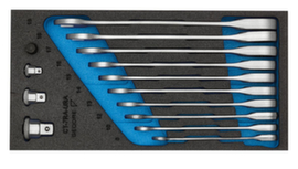 GEDORE 1500 CT1-7 RA Set steeksleutels met ringratel in controlegereedschapmodule