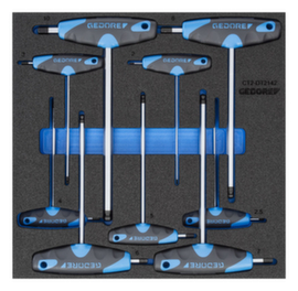 GEDORE 1500 CT2-DT 2142 Inbussleutel L-sleutelset in controlegereedschapmodule