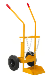 Kongamek Flessenwagen, voor 2x20 l fles, massief rubber-banden