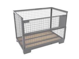 Schake gaasboxpallet met klep, lengte x breedte 1200 mm x 800 mm