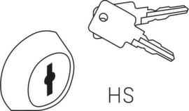 C+P Cilinderslot Classic Plus voor garderobekast of lockersysteem