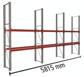 META Palletstelling MULTIPAL voor 9 pallets, 5815 mm breed, 3 opslagniveaus