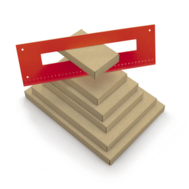 Brievenbusdoos bruin 22,5 x 15 x 2,5 cm