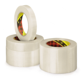 Kruisgewijs versterkte pp tape met glasvezeldraad Scotch 3M beedte 75mm