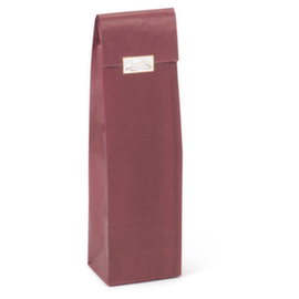 Kraftpapieren zakje rood kraftpapier 10 x 41 x 8 cm