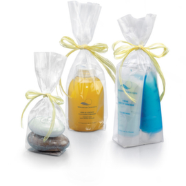 Plastic zakje met kartonnen bodem 14x30,5cm