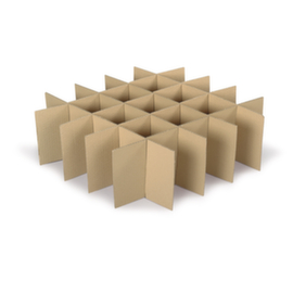 Kruisverdeling voor 25 glazen 8,5 x 9 x 18 cm