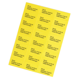 Gele etiketten voor kopieerapparaten en printers 70x37mm