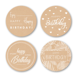 Sluitsticker - Happy Birthday