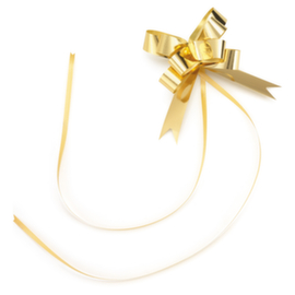 Gouden strik met spiegeleffect