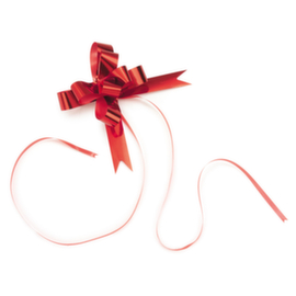 Rode strik met spiegeleffect