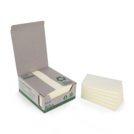 Lichtgele memo's 100% gerecycled Raja 76 x 127 mm