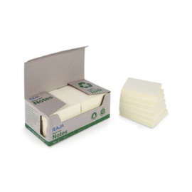 Lichtgele memo's 100% gerecycled Raja 76 x 76 mm