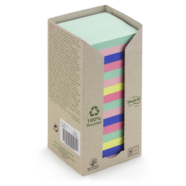 Memo’s gekleurd 100% gerecycleerd Post-It 76 X 76 mm