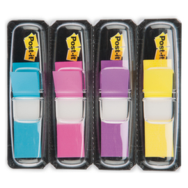 Soepele bladwijzers smal geel/violet/roze/blauw