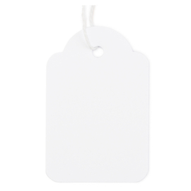 Hanglabel voor kleine producten 53 x 36 mm