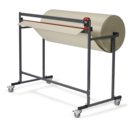 Universele snijstandaard op wielen horizontaal 140 x 62 x 107 cm